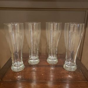 Pottery Barn Beer Glasses.